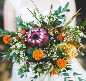 Design Ideas Protea Foliage Resendiz Brothers Wedding